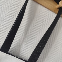 Tote bag en similicuir imprimé cow girl