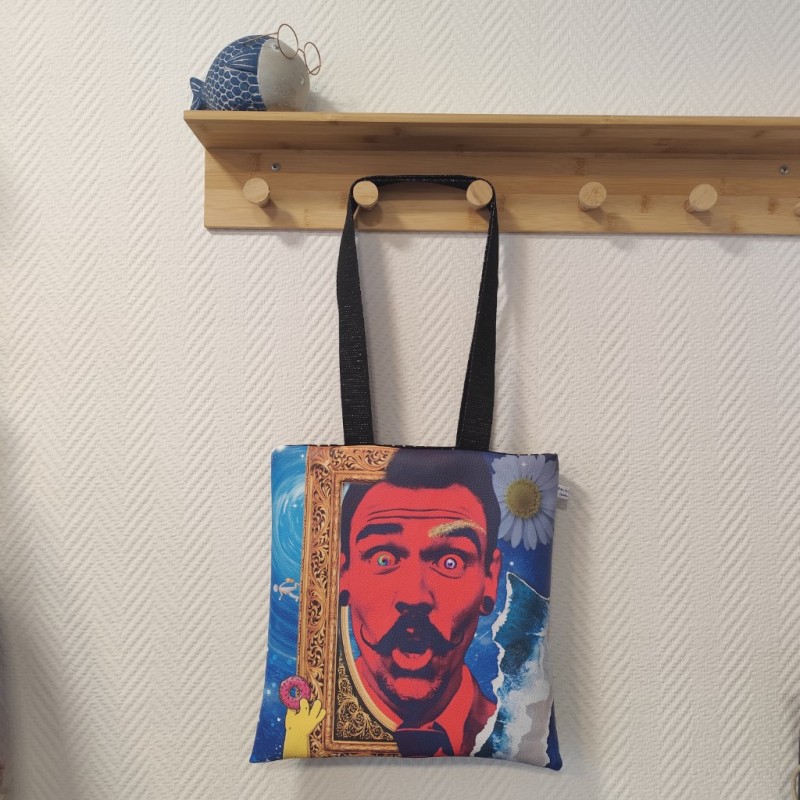 Tote bag en similicuir imprimé original dali et compagnie