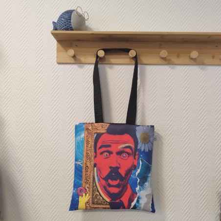 Tote bag en similicuir imprimé original dali et compagnie