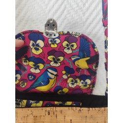 Sac à main bandoulière en liège multicolore et imprimé oiseau