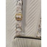 Pochette téléphone velours écru et imprimé fleuri mimosa
