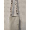 Pochette téléphone velours écru et imprimé fleuri mimosa