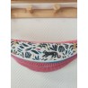 Sac banane velours coloris pamplemousse et imprimé jungle