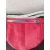 Sac banane velours coloris pamplemousse et imprimé jungle
