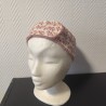 Bandeau de soin réglable imprimé terracotta et en éponge bambou assortie toute douce