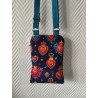 Pochette téléphone velours coeurs ex-voto