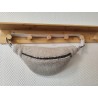 Sac banane moumoute écru et imprimé