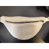 Sac banane moumoute écru et imprimé