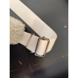 Sac banane moumoute écru et imprimé fleuri pastel