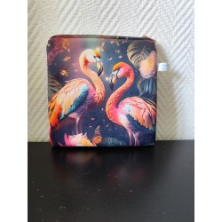 Pochette en velours imprimé...
