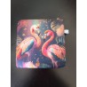 Pochette en velours imprimé flamands roses - 20x20 cm