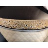 Sac banane simili écru et imprimé léopard
