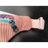Sac banane velours rose et imprimé fleuri fond prune