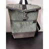Sac à dos velours kaki artisanal