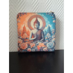 Pochette en velours imprimé...