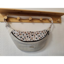 Sac banane xl velours écru...
