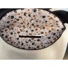 Sac banane xl velours écru et imprimé léopard fond écru