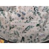 Sac banane xl imprimé tropical et velours vert prairie