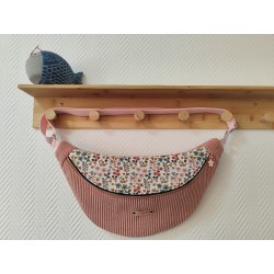 Sac banane xl velours rose...