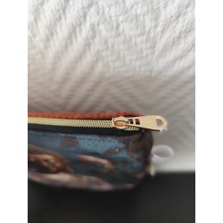 Pochette en velours imprimé bouddha - 20x20 cm