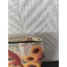 Pochette en velours imprimé poupée russe et tournesols- 20x20 cm