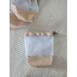 Filet de lavage pour lingettes coloris ocre