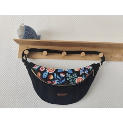 Sac banane xl velours noir...
