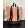 Sac à dos velours rose artisanal