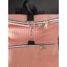Sac à dos velours rose artisanal