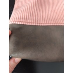 Sac à dos velours rose artisanal