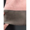 Sac à dos velours rose artisanal