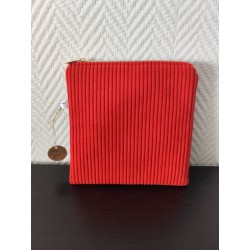 Pochette en velours imprimé Betty boop fond noir- 20x20 cm
