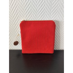 Pochette en velours imprimé pin-up - 20x20 cm