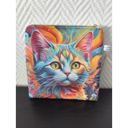 Pochette en velours imprimé...