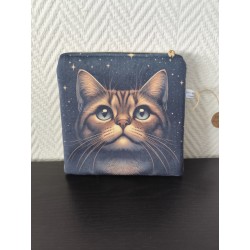 Pochette en velours imprimé...
