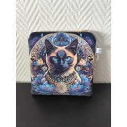 Pochette en velours imprimé...
