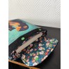 Pochette à livre molletonnée imprimé femme tatouée au chat noir